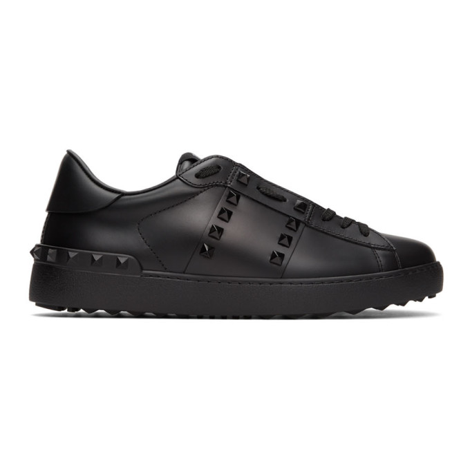 valentino all black sneakers