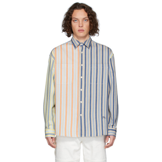 JW ANDERSON JW ANDERSON MULTICOLOR PARASOL STRIPE SHIRT