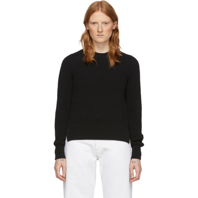 AMI Alexandre Mattiussi Black Hammer Sleeves Sweater