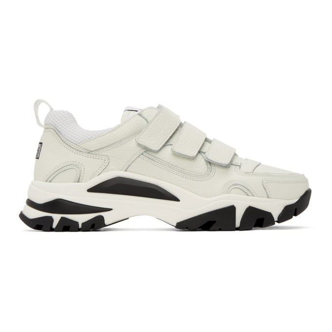 Ami Alexandre Mattiussi Daddy Trainers With Velcro In 100 Blanc