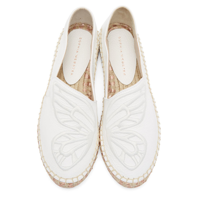 SOPHIA WEBSTER SOPHIA WEBSTER WHITE BUTTERFLY ESPADRILLES