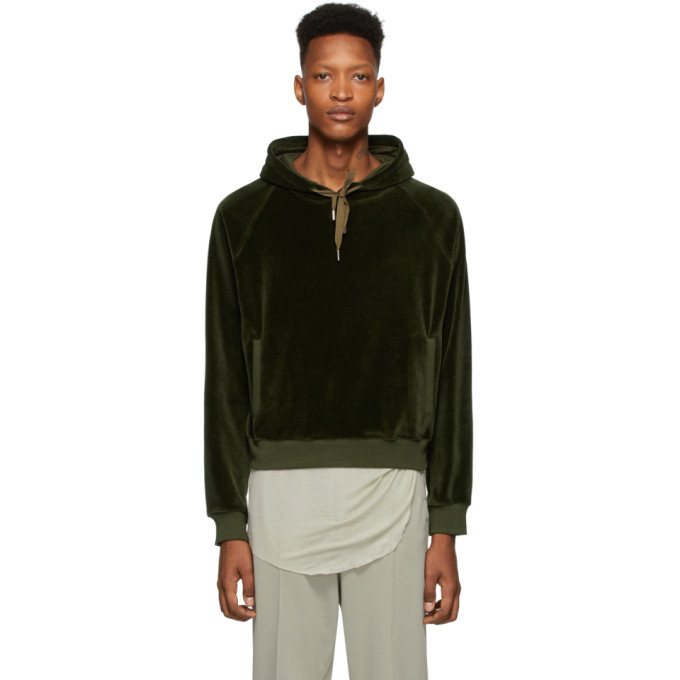 haider ackermann velvet hoodie