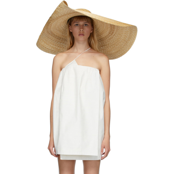 JACQUEMUS JACQUEMUS 驼色 LE CHAPEAU BOMBA 宽檐草帽