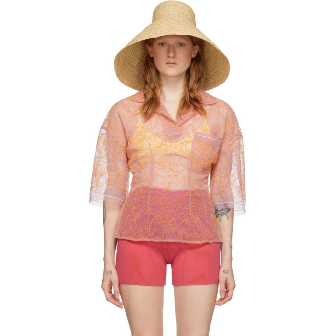 JACQUEMUS BEIGE 'LE CHAPEAU VALENSOLE' BEACH HAT