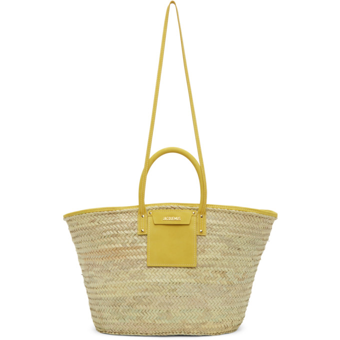 Jacquemus Le Grand Panier Soleil Woven Straw Tote Bag In ...