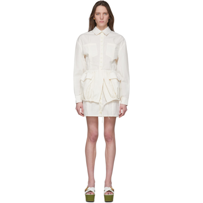 JACQUEMUS JACQUEMUS WHITE LA ROBE CUEILLETTE DRESS