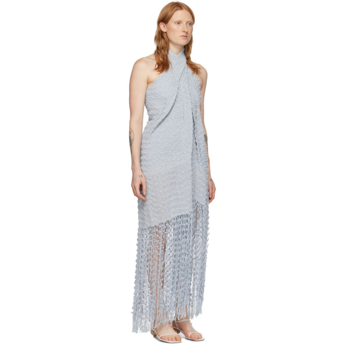 JACQUEMUS JACQUEMUS BLUE LA ROBE CORTESE DRESS