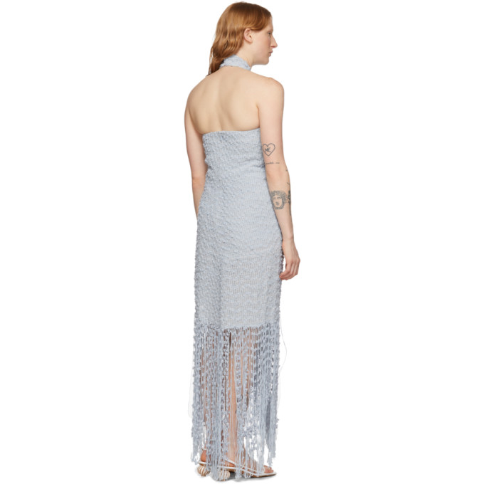 JACQUEMUS JACQUEMUS BLUE LA ROBE CORTESE DRESS