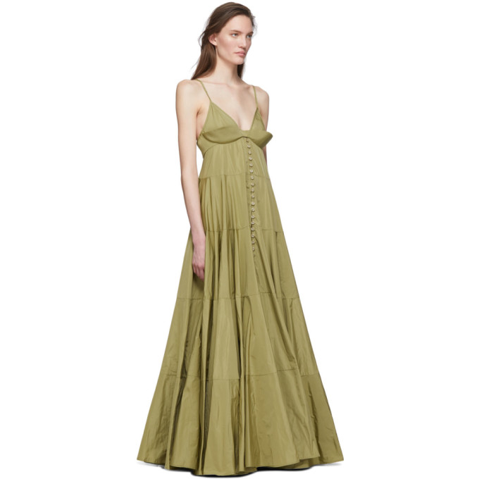JACQUEMUS JACQUEMUS GREEN LA ROBE MANOSQUE DRESS