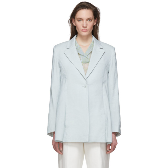 JACQUEMUS JACQUEMUS BLUE LA VESTE TABLIER BLAZER