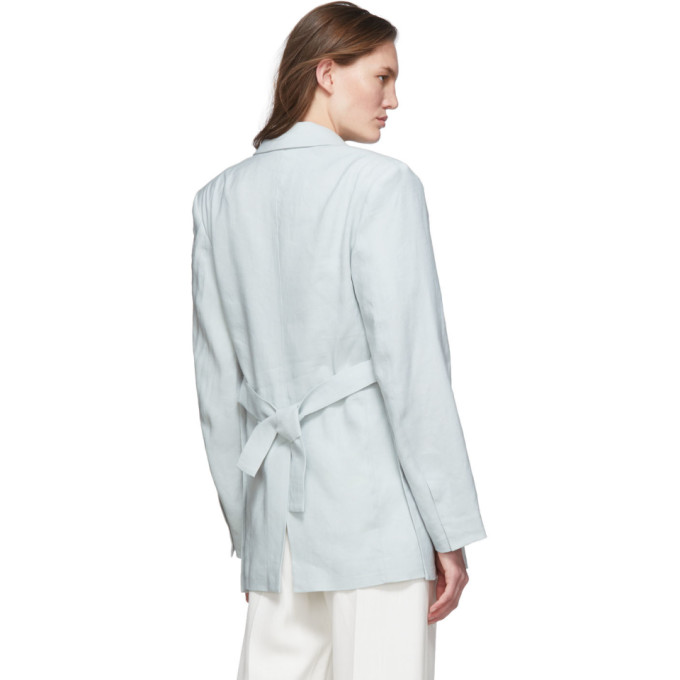 JACQUEMUS JACQUEMUS BLUE LA VESTE TABLIER BLAZER