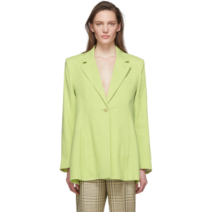 JACQUEMUS JACQUEMUS GREEN LA VESTE TABLIER BLAZER