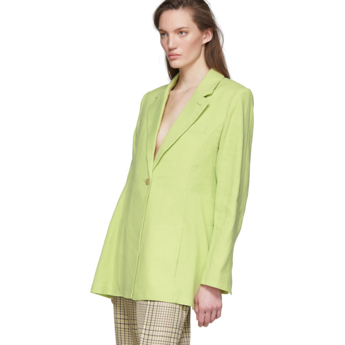 JACQUEMUS JACQUEMUS GREEN LA VESTE TABLIER BLAZER