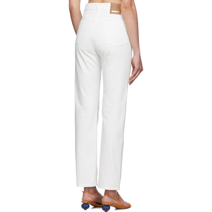 JACQUEMUS JACQUEMUS WHITE LE JEAN JEANS