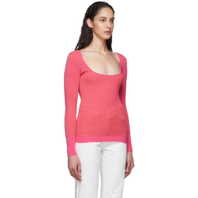 JACQUEMUS JACQUEMUS PINK LE MAILLE ROSA SWEATER