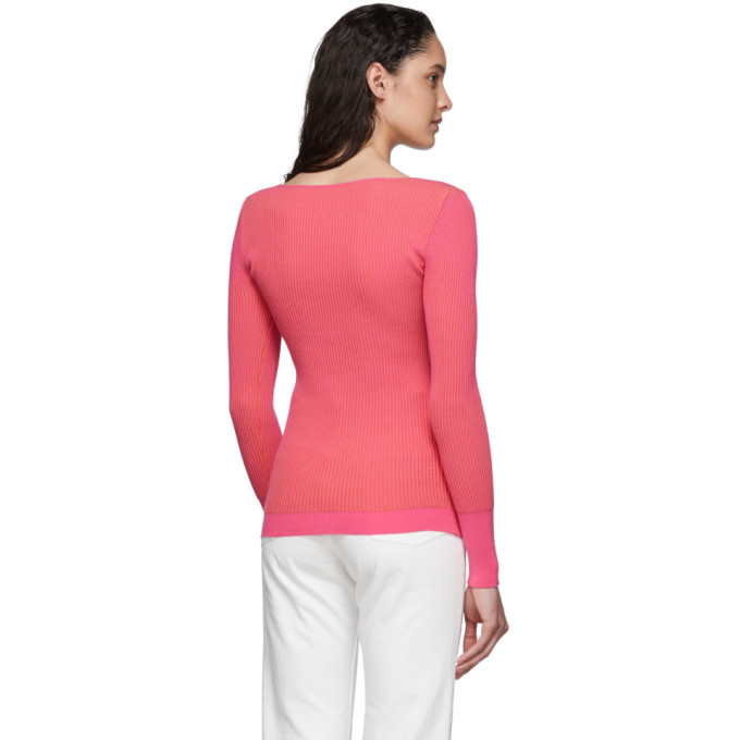 JACQUEMUS JACQUEMUS PINK LE MAILLE ROSA SWEATER