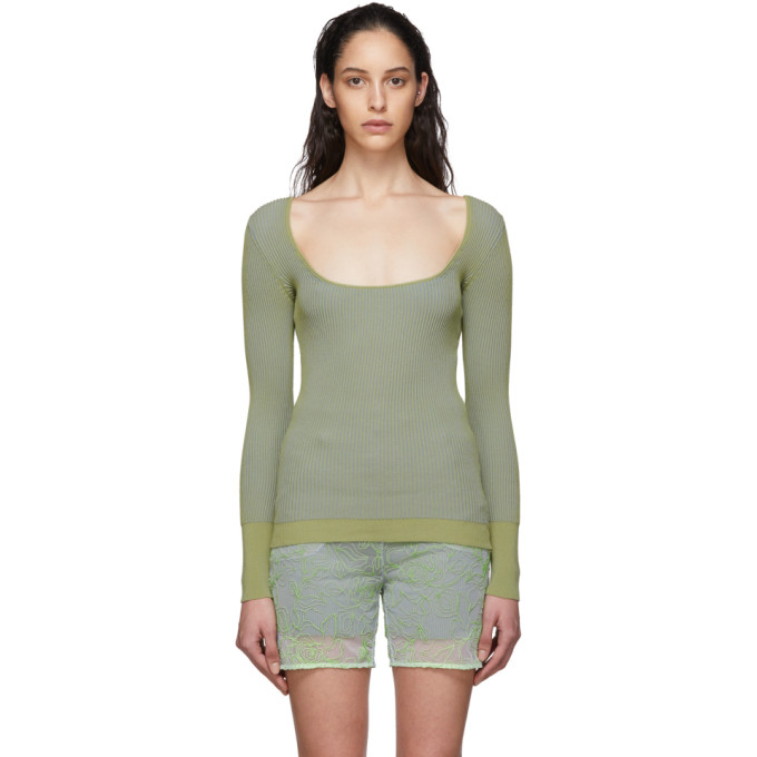 JACQUEMUS JACQUEMUS GREEN LE MAILLE ROSA jumper