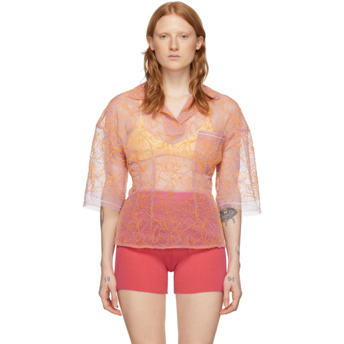 JACQUEMUS Pink 'Le Polo Lavandou' Polo