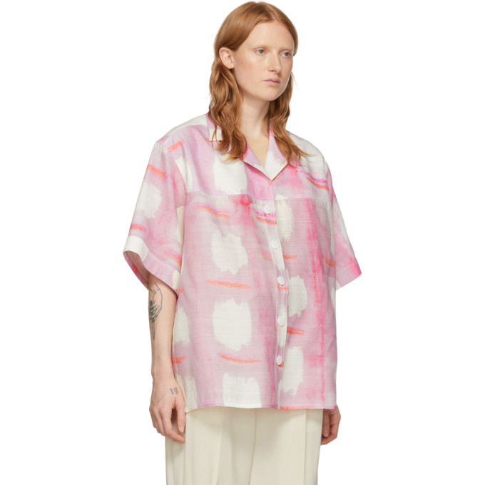 JACQUEMUS JACQUEMUS PINK LA CHEMISE VALLENA SHORT SLEEVE SHIRT