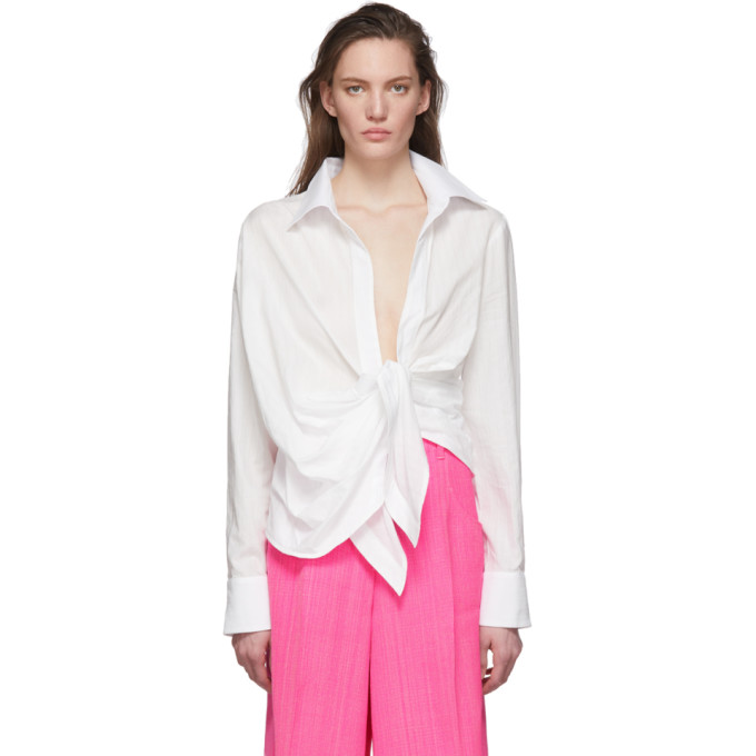 JACQUEMUS JACQUEMUS WHITE LA CHEMISE BAHIA SHIRT