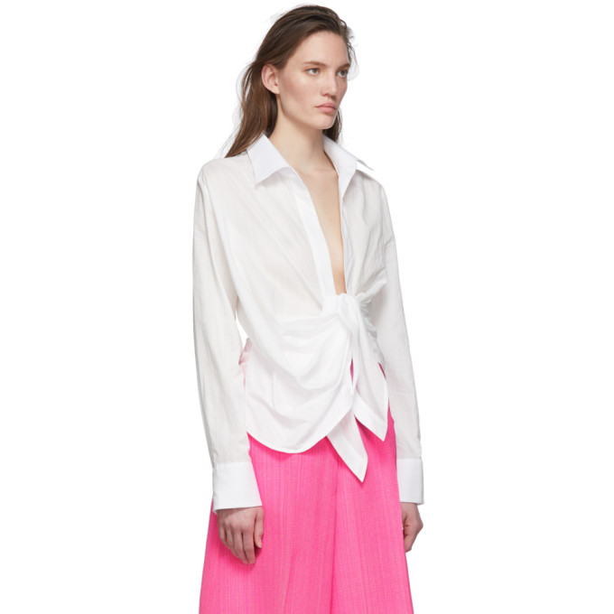 JACQUEMUS JACQUEMUS WHITE LA CHEMISE BAHIA SHIRT