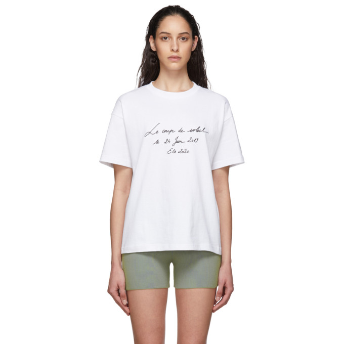 JACQUEMUS JACQUEMUS 白色 LE T-SHIRT COUP DE SOLEIL T 恤