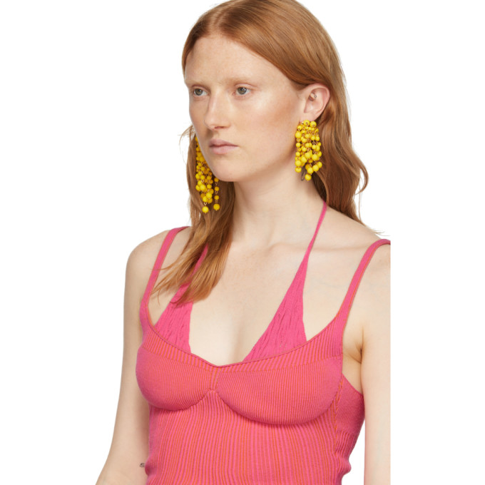 JACQUEMUS JACQUEMUS PINK AND ORANGE LA MAILLE VALENSOLE TANK TOP