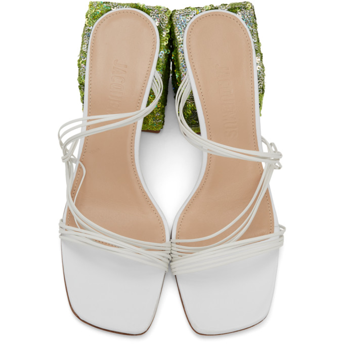 JACQUEMUS JACQUEMUS WHITE LES MULES ESTELLO SANDALS