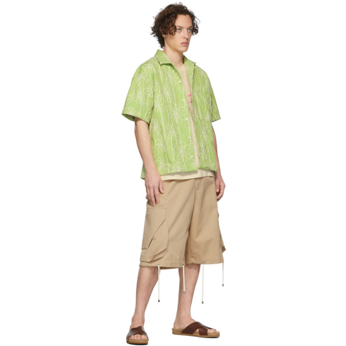 JACQUEMUS JACQUEMUS GREEN LA CHEMISE JEAN SHORT SLEEVE SHIRT