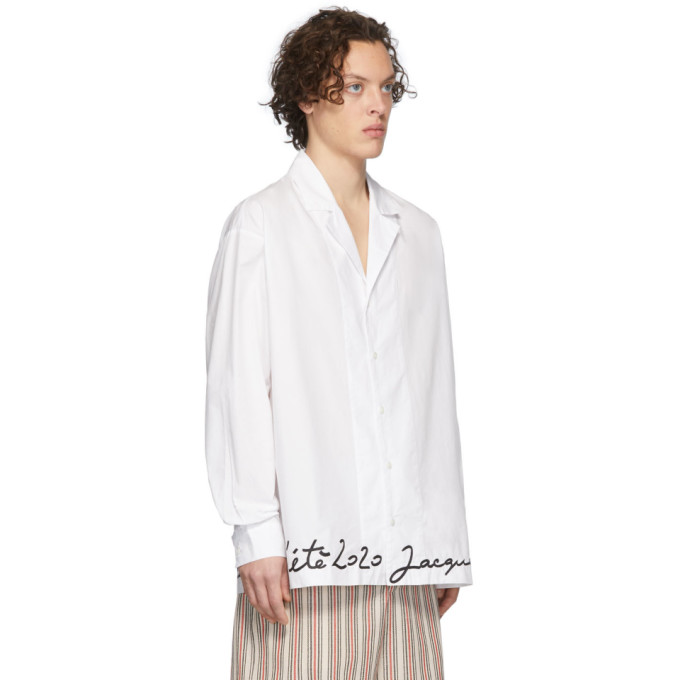 JACQUEMUS JACQUEMUS WHITE LA CHEMISE COUP DE SOLEIL SHIRT