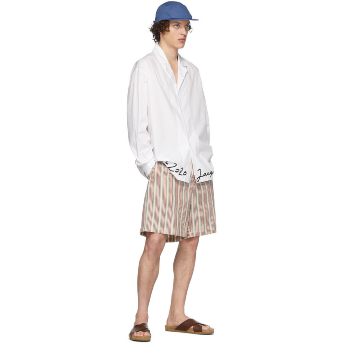 JACQUEMUS JACQUEMUS WHITE LA CHEMISE COUP DE SOLEIL SHIRT