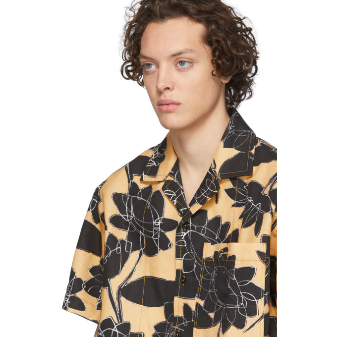 JACQUEMUS JACQUEMUS YELLOW LA CHEMISE JEAN SHORT SLEEVE SHIRT