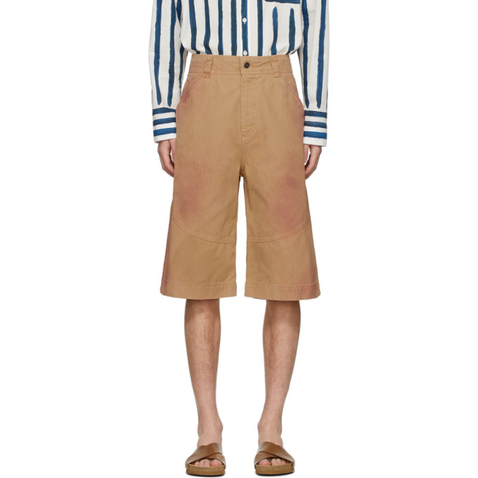 JACQUEMUS JACQUEMUS TAN LE SHORT TERRAIO SHORTS