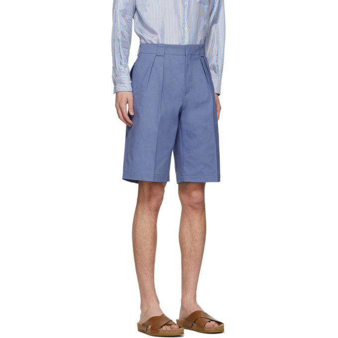 JACQUEMUS JACQUEMUS BLUE LE SHORT DE COSTUME SHORTS
