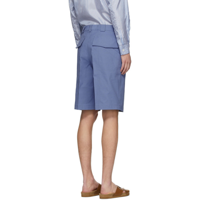 JACQUEMUS JACQUEMUS BLUE LE SHORT DE COSTUME SHORTS