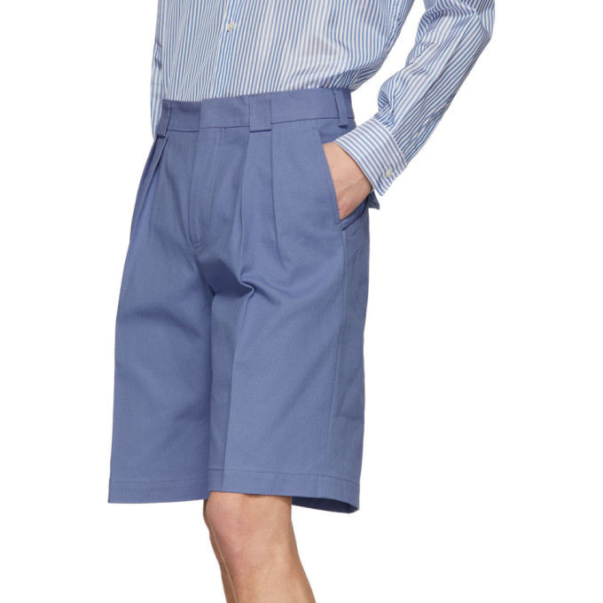 JACQUEMUS JACQUEMUS BLUE LE SHORT DE COSTUME SHORTS