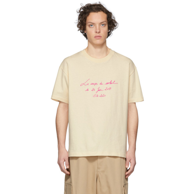 Jacquemus Yellow 'le T-shirt Coup De Soleil' T-shirt