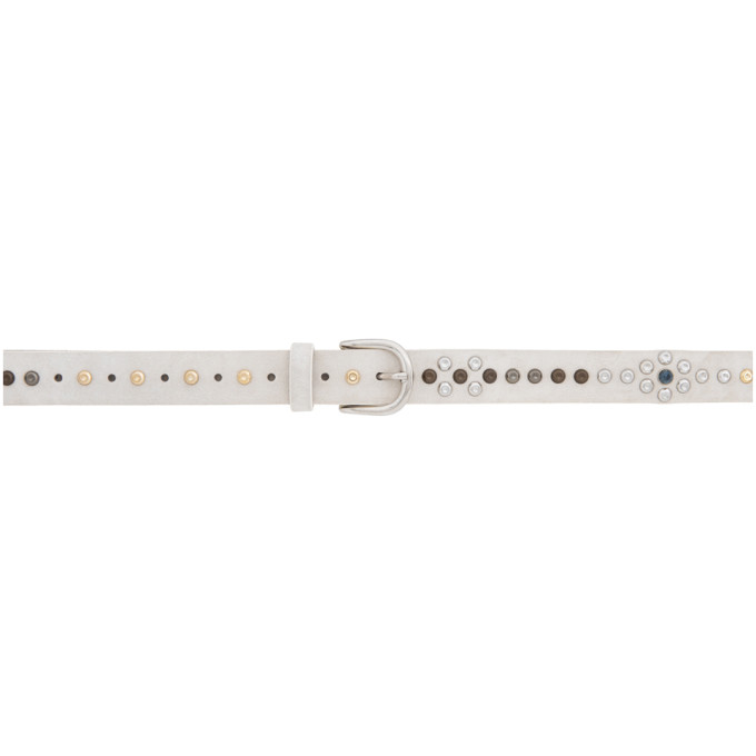 ISABEL MARANT ISABEL MARANT OFF-WHITE SUEDE DJEVIS BELT