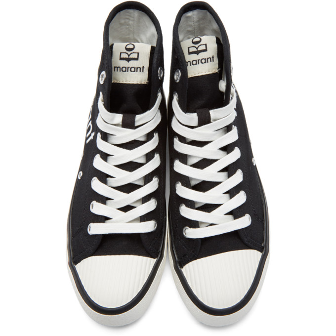 ISABEL MARANT BLACK BENKEEN SNEAKERS