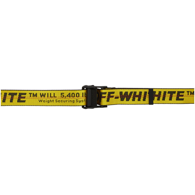 Off-white Industrial Belt Belts In Yellow Tech/synthetic In 6010 Yellow ...