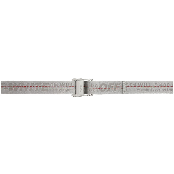 OFF-WHITE SILVER CLASSIC INDUSTRIAL BELT