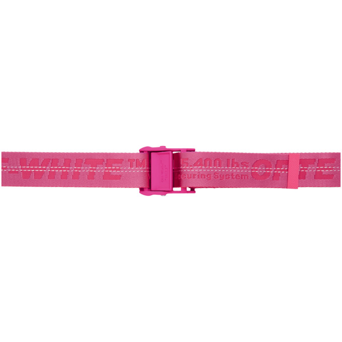 Off-white Pink Classic Industrial Belt In 2828 Pink