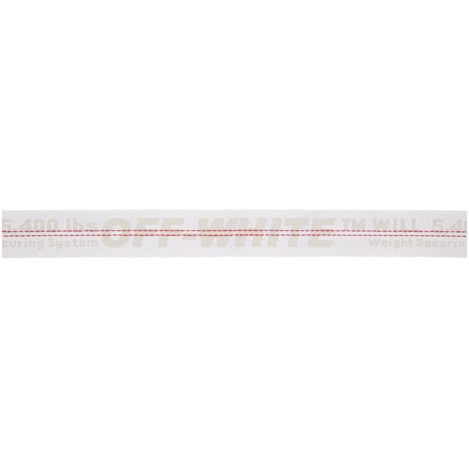 OFF-WHITE WHITE CLASSIC INDUSTRIAL BELT