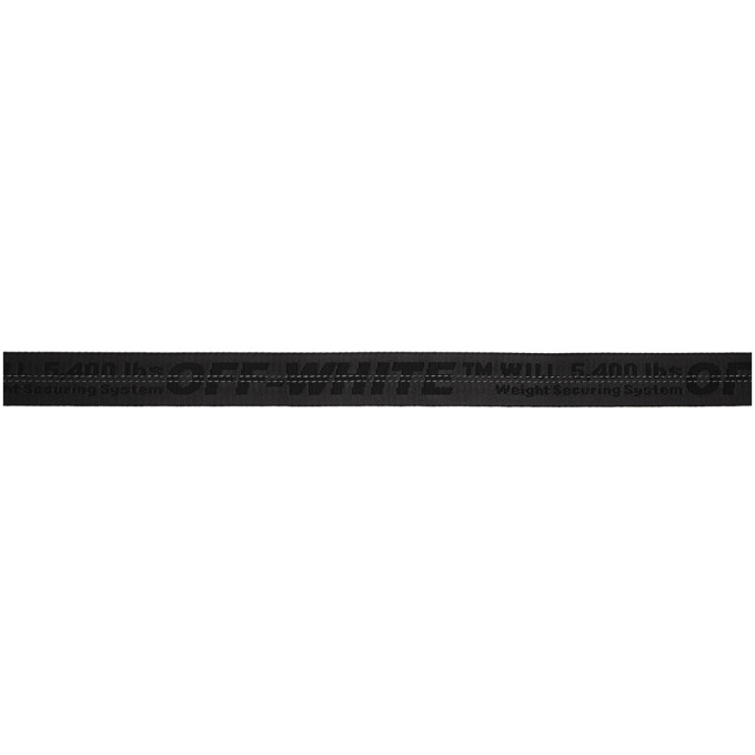 OFF-WHITE OFF-WHITE BLACK CLASSIC INDUSTRIAL BELT