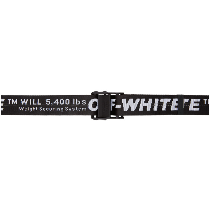 Off-white Black Industrial Belt In 1001 Black