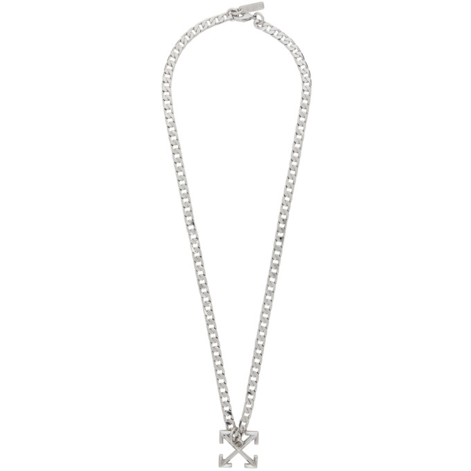 OFF-WHITE OFF-WHITE SILVER ARROWS NECKLACE