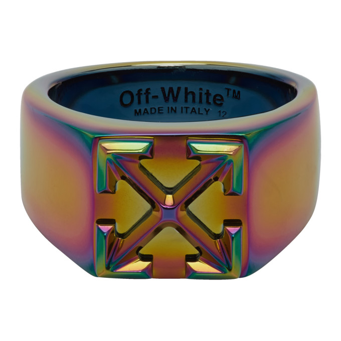 OFF-WHITE OFF-WHITE MULTIcolour ANODIZED ARROWS RING