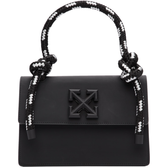 OFF-WHITE Calfskin Salary Jitney 1.4 Shoulder Bag Black 1215912