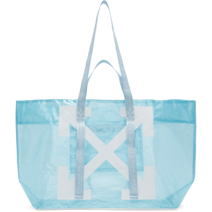 OFF-WHITE OFF-WHITE BLUE AND WHITE ARROWS TOTE