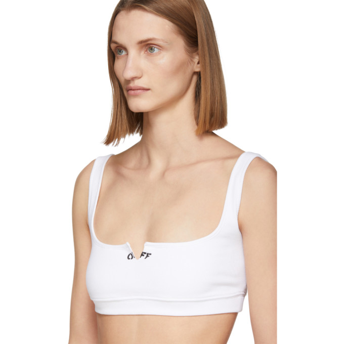 OFF-WHITE OFF-WHITE WHITE RIB TANK TOP